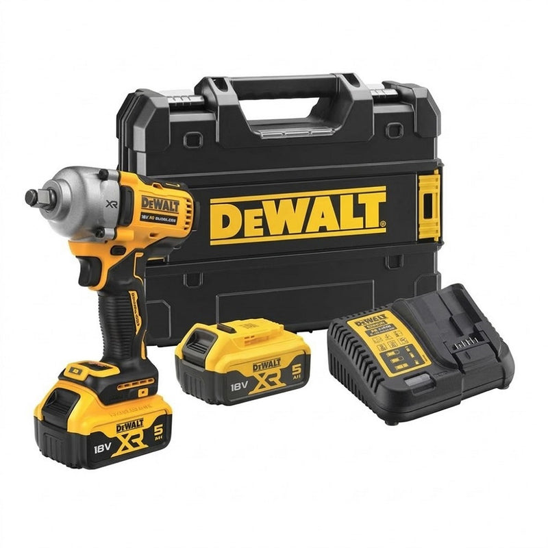 Dewalt  1/2'' Drive Impact Wrench 812Nm 2 x 5.0AH Batteries & Charger | DCF891P2T-GB 