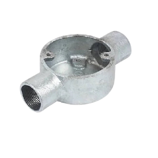 GI Junction Box 2 Way Straight
