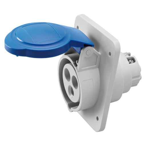 Gewiss Industrial Socket 16A 3Pin 230V IP44  | Panel Mounted Socked