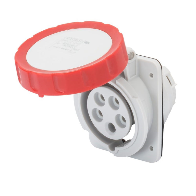 Gewiss Industrial Socket 32A 5Pin 415V IP67 | Panel Mounted Socked 