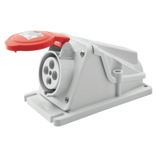Gewiss Industrial Socket 32A 4Pin 415V IP44 | Wall Mounted Socket 