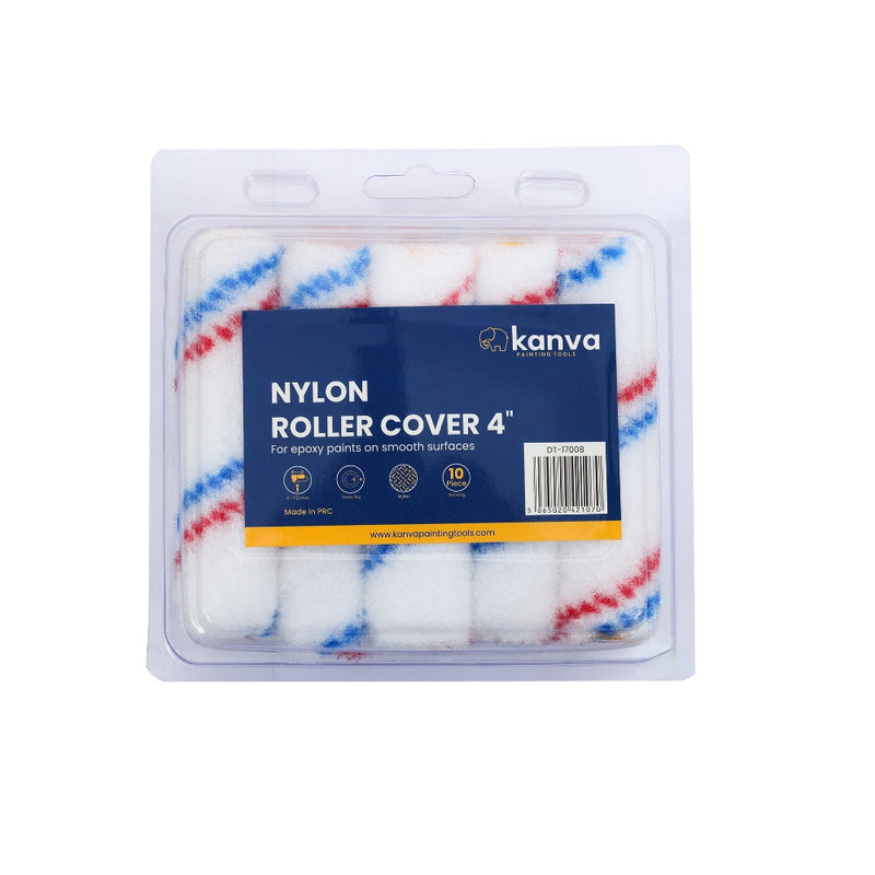 Kanva 4" Paint Roller Refill – Nylon Sleeve for Epoxy Paints