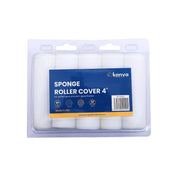 Kanva 4" Paint Roller Refill – Sponge Sleeve for Gloss & Semi-Gloss Paints
