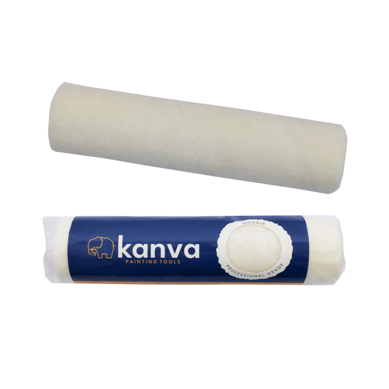 Kanva 9" Paint Roller Refill – Mohair Sleeve for Silk & Semi-Gloss Paints