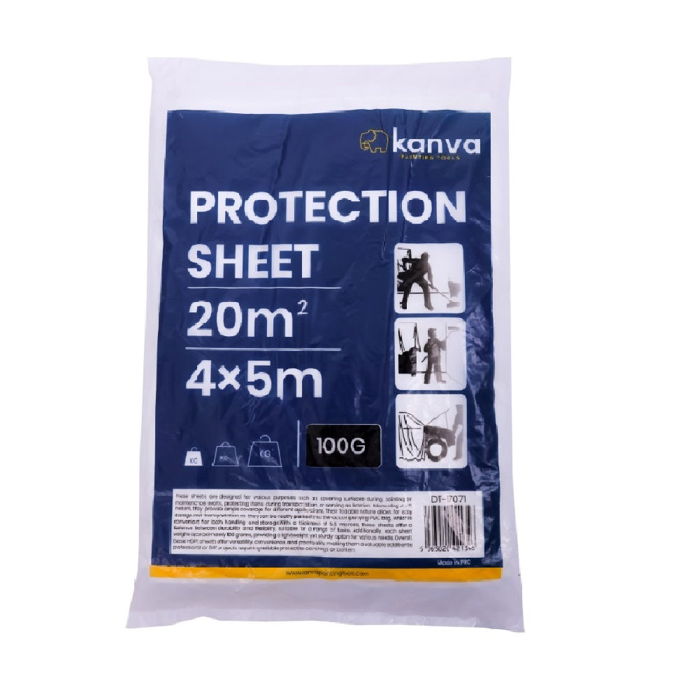 Kanva Plastic Paint Protection Drop Sheet — Bulls Hardware LLC
