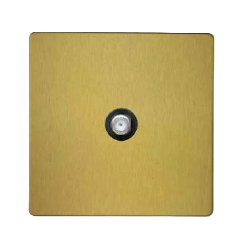 RR Vivan Metallic Co-Axial Socket Outlet