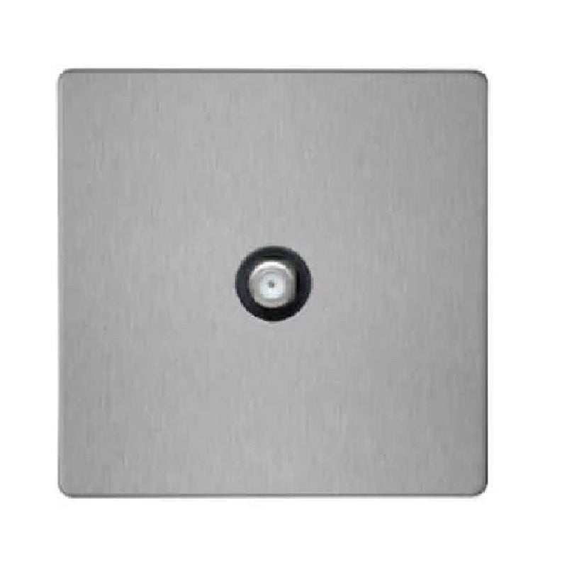 RR Vivan Metallic Satellite Socket Outlet