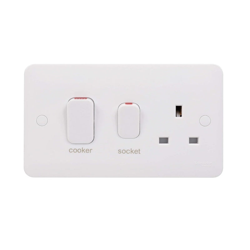 Schneider LISSE 45A DP Cooker Switch 