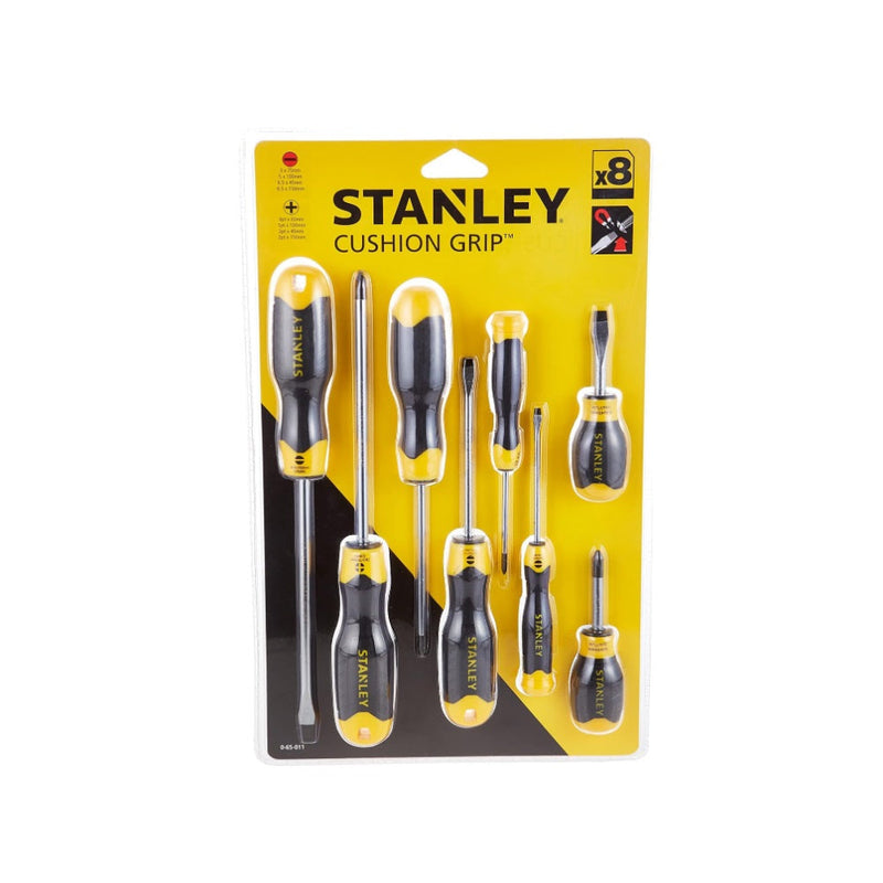 Stanley Cushion Grip Screwdriver Phillips (8p/set)   0 65 011