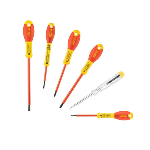 Stanley Fatmax Insulated Slotted Screwdriver Set (6p/set)   0 65 443