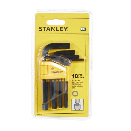 Stanley Hex Key Metric 1.5   10mm Set (10p/set)   0 69 253