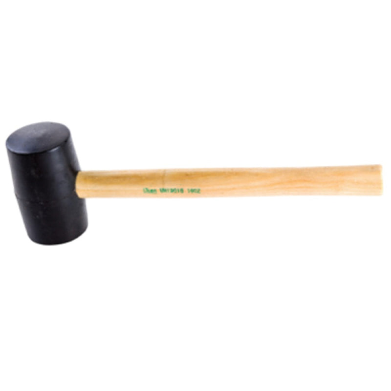 Uken Rubber Hammer Black  Wooden