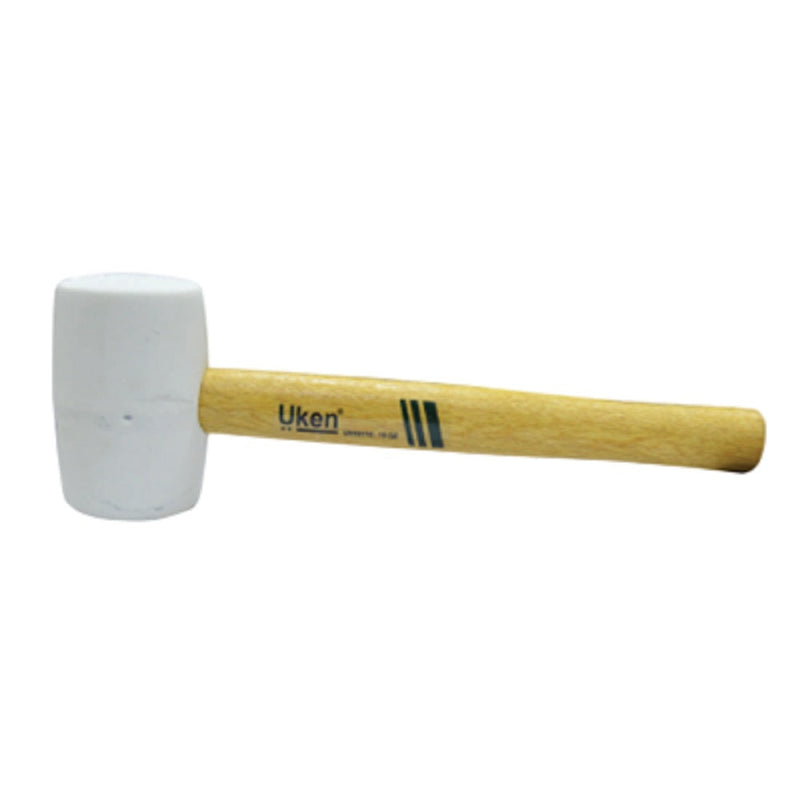 Uken Rubber Hammer White  Wooden