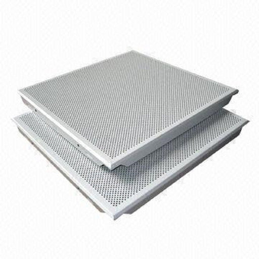 Aluminium Ceiling Tile CLIP-IN White Perforated