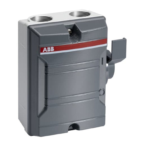 Isolator Switch Disconnector ABB Weather Proof Metal Body 25A 2-Pole (KSE225)