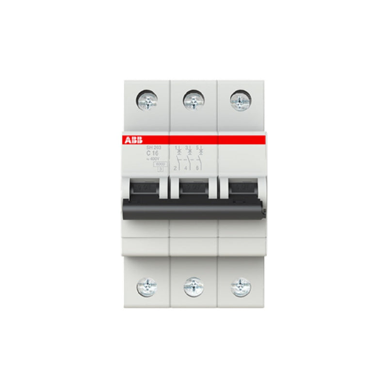 MCB Circuit Breaker ABB 6kA 3Pole - 16A (SH203 - C16)