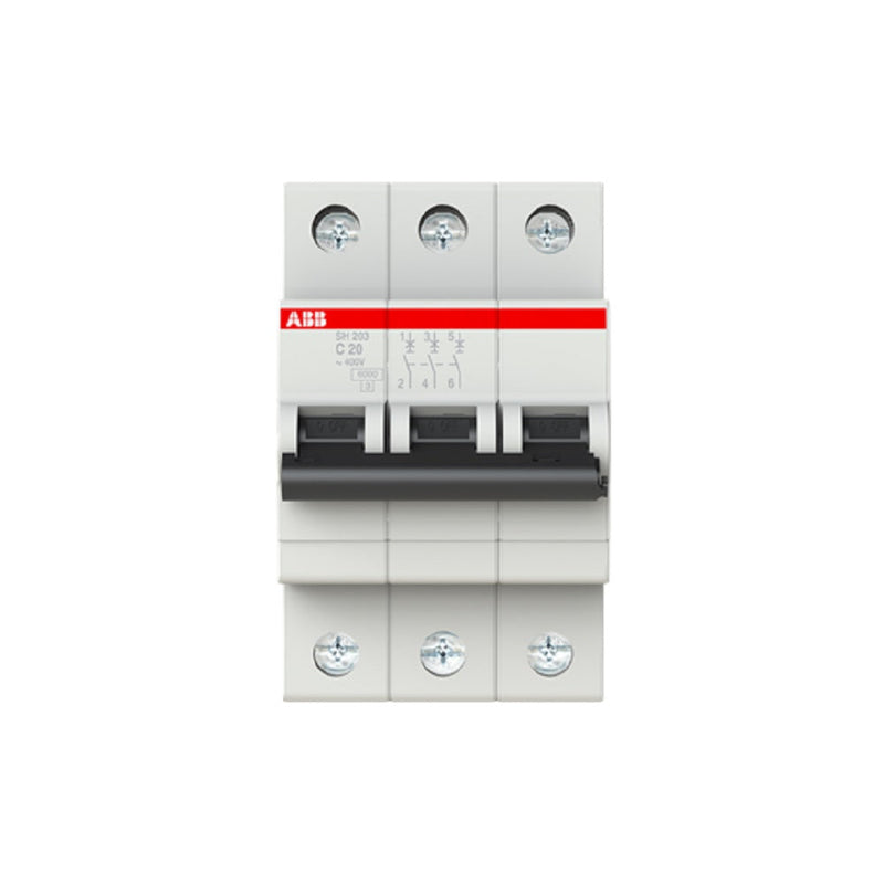 MCB Circuit Breaker ABB 6kA 3Pole - 20A (SH203 - C20)