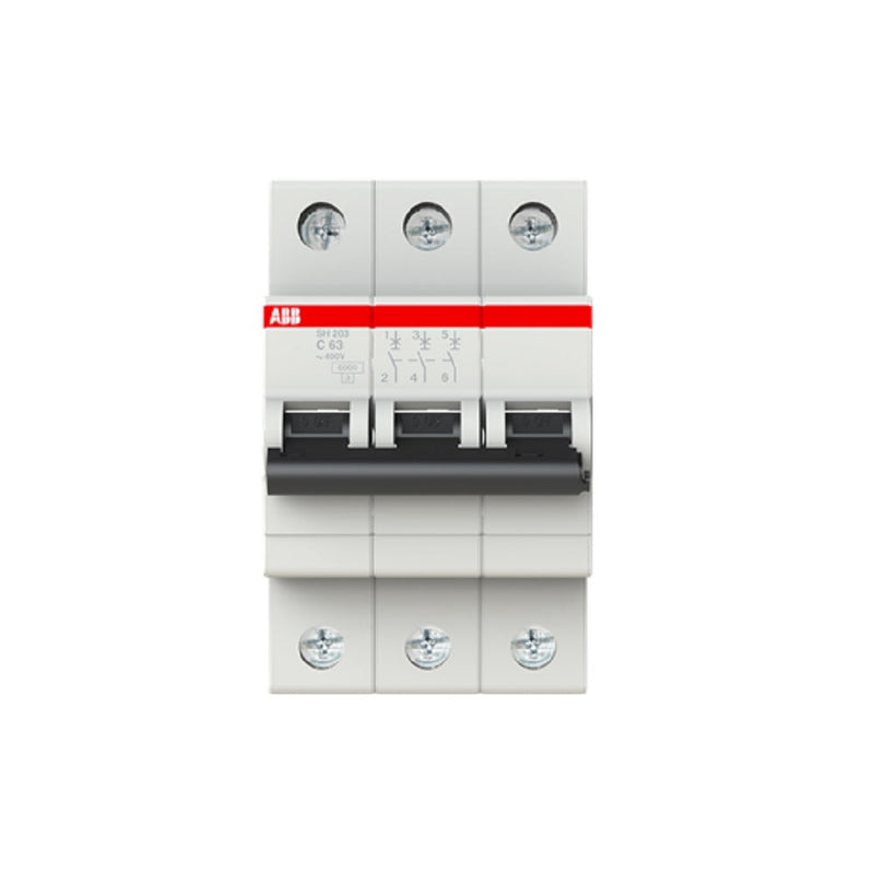 MCB Circuit Breaker ABB 6kA 3Pole - 63A (SH203 - C63)