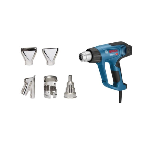 Bosch Hot Air Gun, 2000W, 3 Speed, 50 – 630°C with LCD and 5 attachment - GHG 20-63