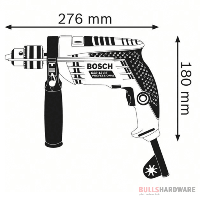 Bosch Impact Drill 600W 13Mm Gsb 13 Re Power Tools