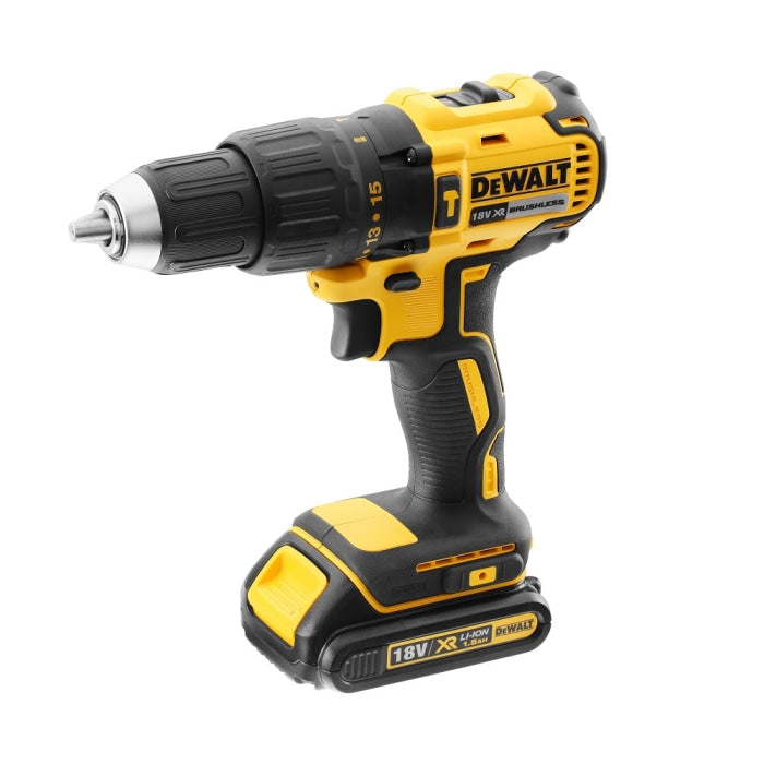 Dewalt 18v Brushless Hammer Drill Driver 2 x 1.5AH Batteries & Charger - DCD778S2-GB