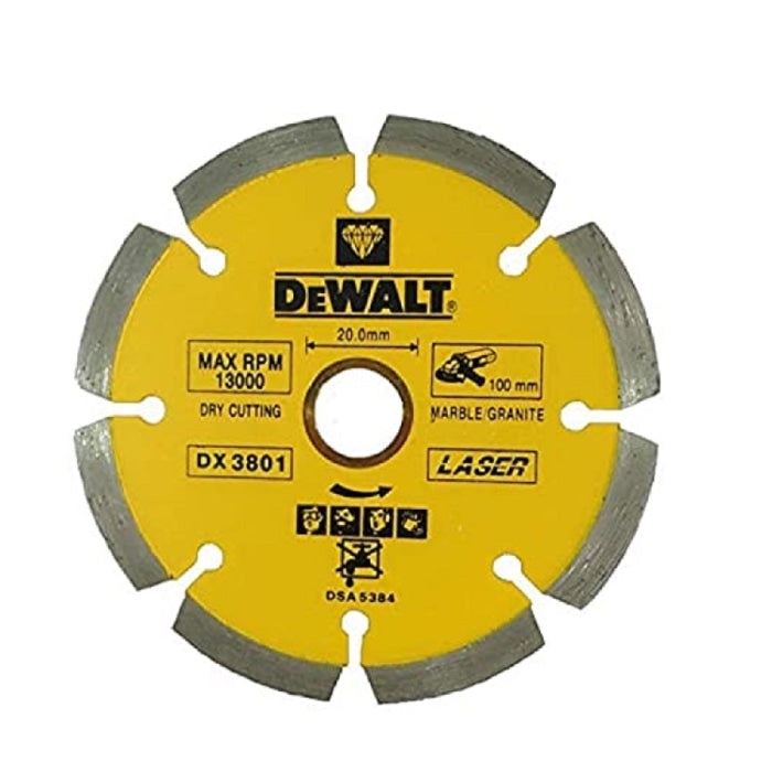 Dewalt Marble and Granite Cutting Disc - Segmented Rim - LASER