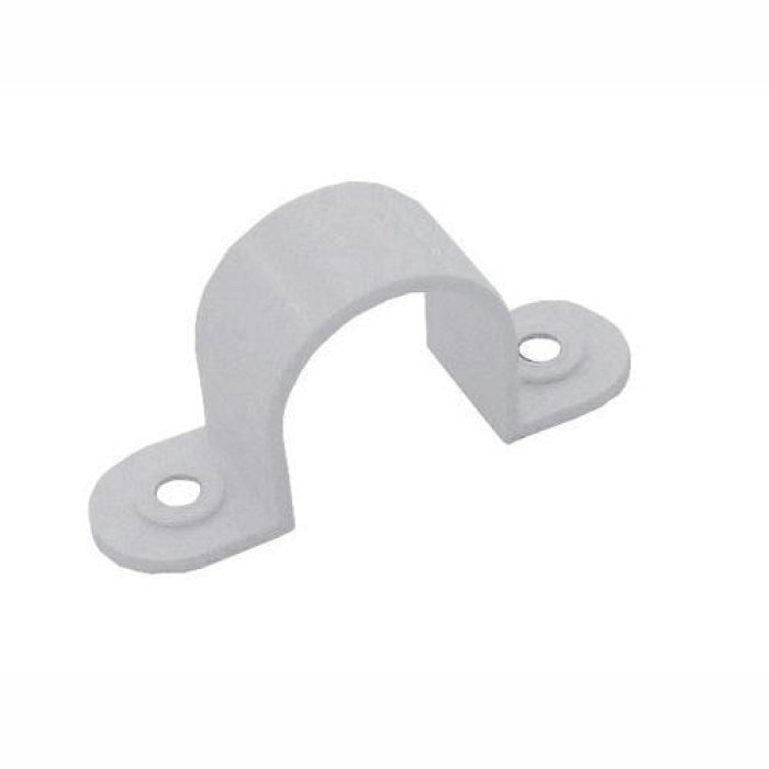 Pvc Clap PVC White/Clear Pipe Clamp — Bulls Hardware LLC
