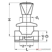 Wefatherm Ppr Concealed Stop Valve / Gate