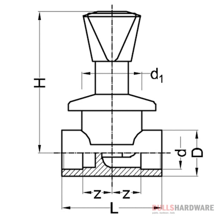 Wefatherm Ppr Concealed Stop Valve / Gate