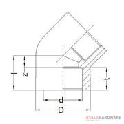 Wefatherm Ppr Elbow 45°
