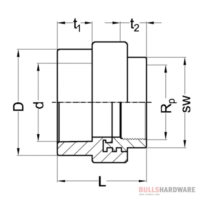 Wefatherm Ppr Female Socket (Hex)